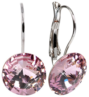 Levien - Elegantní náušnice Rivoli Light Amethyst