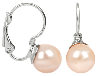 Levien - Půvabné náušnice s perličkou Pearl Peach