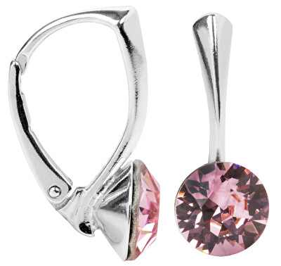 Levien - Půvabné stříbrné náušnice Xirius Light Rose