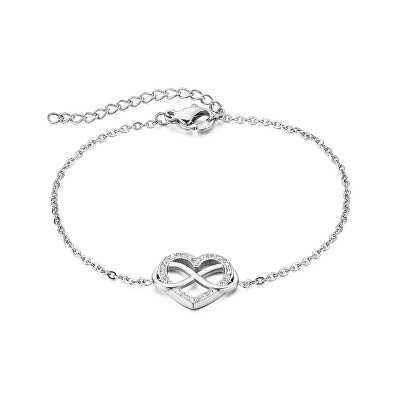 Troli - Něžný ocelový náramek Srdce VEDB0354S