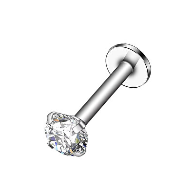 Troli - Ocelová labreta s čirým krystalem