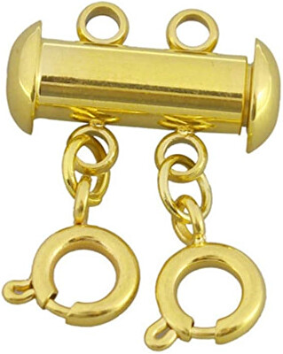 Troli - Pozlacená oddělovací spona na 2 řetízky a náramky