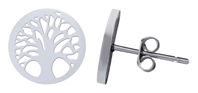 Troli - Slušivé ocelové náušnice Strom života