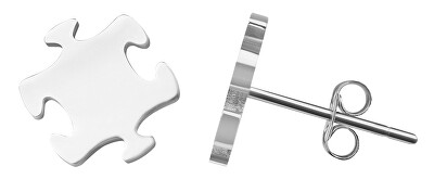 Troli - Stylové ocelové náušnice Puzzle