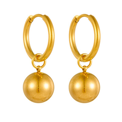 Troli - Stylové pozlacené náušnice s kuličkami