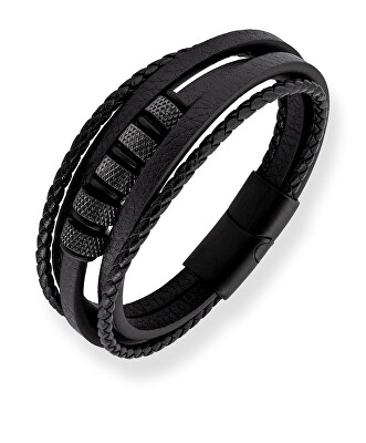 Troli - Stylový kožený náramek Leather VABOB002