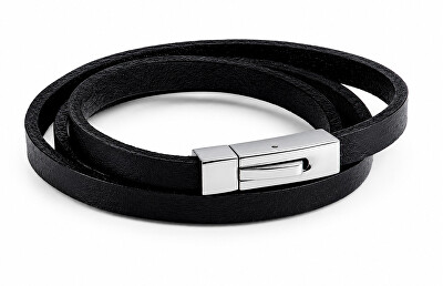Troli - Trojitý hladký kožený náramek Leather