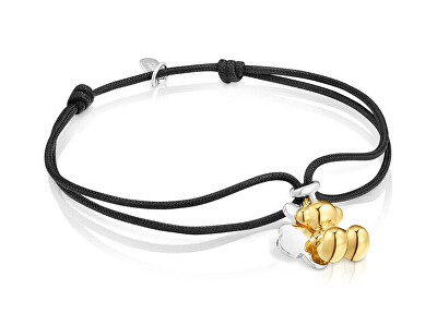 Tous - Černý nylonový náramek s medvídky Bold Bear 1004458200