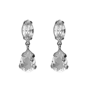 Victoria Cruz - Blyštivé visací stříbrné náušnice s krystaly Lieve A5536-07HT