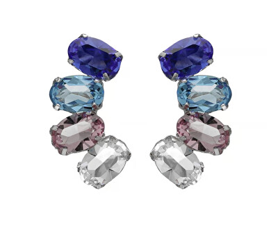 Victoria Cruz - Jedinečné visací náušnice s krystaly Harmony A4694-08HT