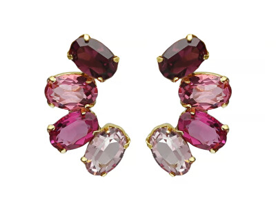 Victoria Cruz - Jedinečné visací náušnice s krystaly Harmony A4694-11DT