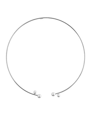 Victoria Cruz - Pevný stříbrný náhrdelník s perlami Sera A5557-00HG