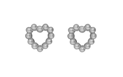 Victoria Cruz - Stříbrné náušnice Srdíčka s perličkami Sera A5574-00HT