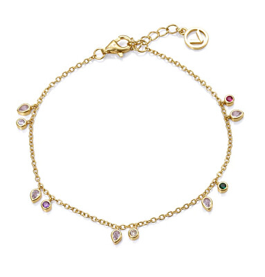 Viceroy - Elegantní pozlacený náramek se zirkony Trend 9122P100-39