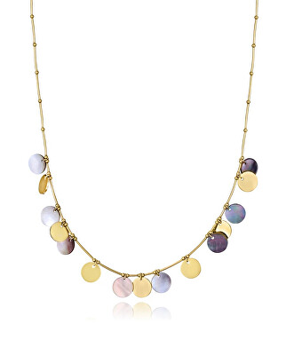 Viceroy - Půvabný pozlacený náhrdelník s penízky Chic 14182C01012