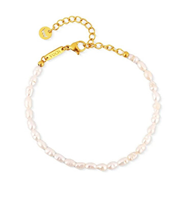 Vuch - Dámský perlový náramek z říčních perel Mireya Gold