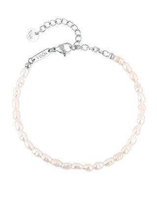 Vuch - Dámský perlový náramek z říčních perel Mireya Silver