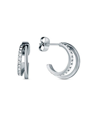 Vuch - Elegantní kruhové náušnice Riny Silver