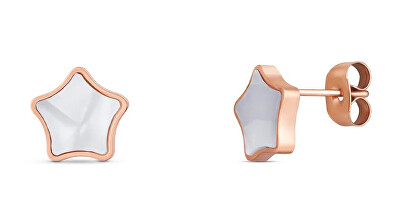 Vuch - Hvězdičkové náušnice z oceli Moore Rose Gold