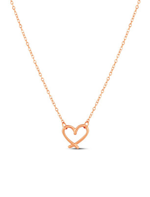 Vuch - Krásný pozlacený náhrdelník Srdíčko Emery Rose Gold