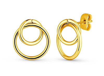 Vuch - Minimalistické pozlacené náušnice Kista Gold
