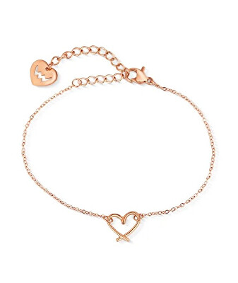 Vuch - Minimalistický ocelový náramek Srdce Emery Rose Gold
