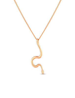 Vuch - Náhrdelník s přívěskem hada Vireya Rose Gold