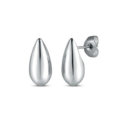 Vuch - Ocelové náušnice ve tvaru kapky Tear drop Lurea Silver