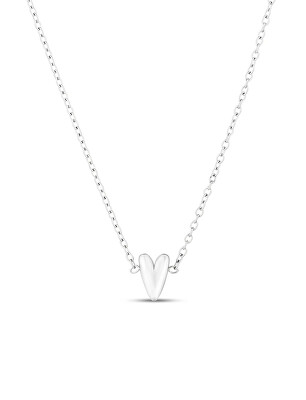 Vuch - Ocelový náhrdelník s designovým srdcem Amora Silver