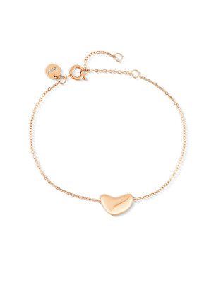 Vuch - Ocelový náramek s asymetrickým srdcem Amoria Rose Gold