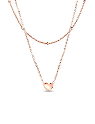 Vuch - Originální dvojitý náhrdelník Detis Rose Gold