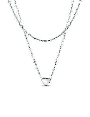 Vuch - Originální dvojitý ocelový náhrdelník Detis Silver