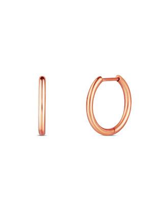 Vuch - Pozlacené kruhové náušnice Orix Rose Gold