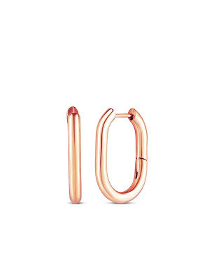 Vuch - Pozlacené oválné náušnice Alira Rose Gold