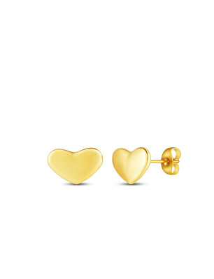 Vuch - Romantické pozlacené náušnice srdíčka Amoria Gold