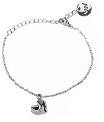 Vuch - Romantický náramek s čirým krystalem Little Amour Silver