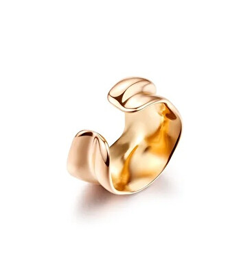 Vuch - Single ocelová záušnice Obsid Rose Gold