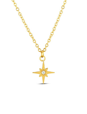 Vuch - Třpytivý pozlacený náhrdelník Hvězda Staria Gold