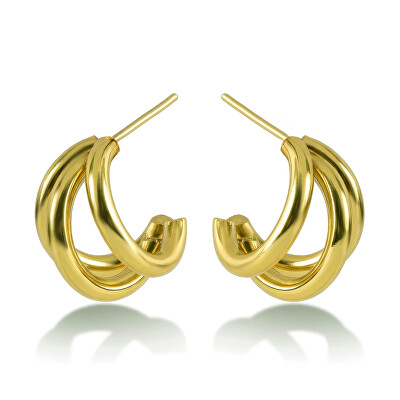 Victoria Walls - Elegantní pozlacené náušnice Mirevia Gold VWE260746G