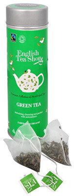 English Tea Shop - Čistý zelený čaj BIO 15 pyramidek v plechovce