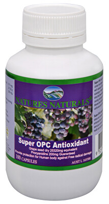 Australian Remedy - Super OPC Antioxidant výtažek z hroznových zrnek 100 kapslí