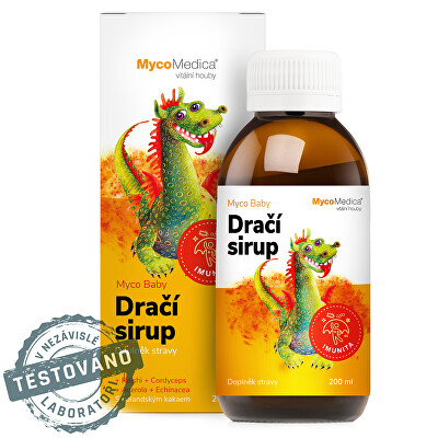 MycoMedica - MycoBaby dračí sirup 200 ml + tetovačky ZDARMA