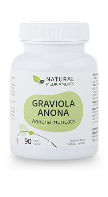 Natural Medicaments - Graviola anona (Annona muricata) 90 kapslí