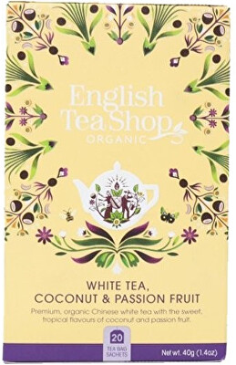 English Tea Shop - Bílý čaj s kokosem a passion fruit BIO 20 sáčků