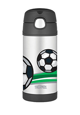 Thermos - FUNtainer Dětská termoska s brčkem - fotbal 355 ml