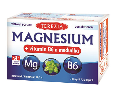 Terezia Company - Magnesium + vitamin B6 a meduňka 30 kapslí