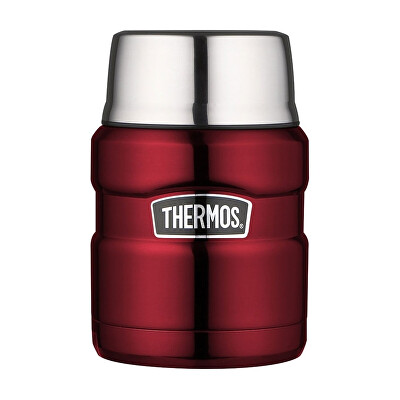 Thermos - Style Termoska na jídlo se skládácí lžící a šálkem - červená 470 ml
