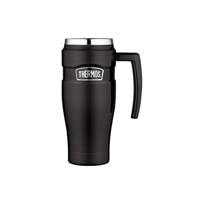 Thermos - Style Vodotěsný termohrnek s madlem - matně černá 470 ml
