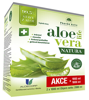 Pharma Activ - Aloeveralife natura 1000 ml + 1000 ml