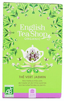 English Tea Shop - Zelený čaj s jazmínom a bezinkou BIO 20 sáčkov